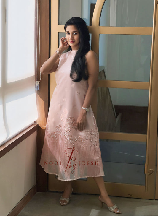 Pink floral Turkish dress